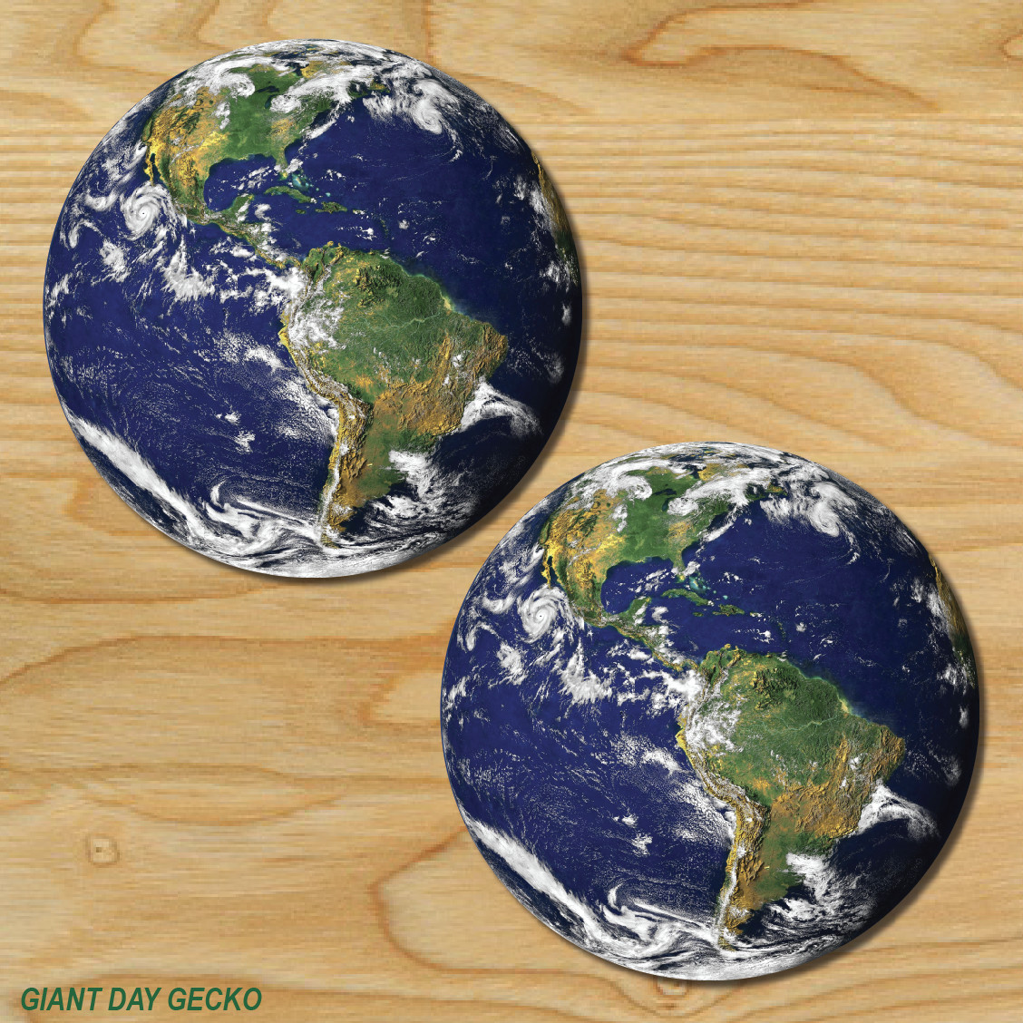 (2) TWO Earth World Vinyl Decal Sticker For Car Laptop Skateboard Mundo NEW!