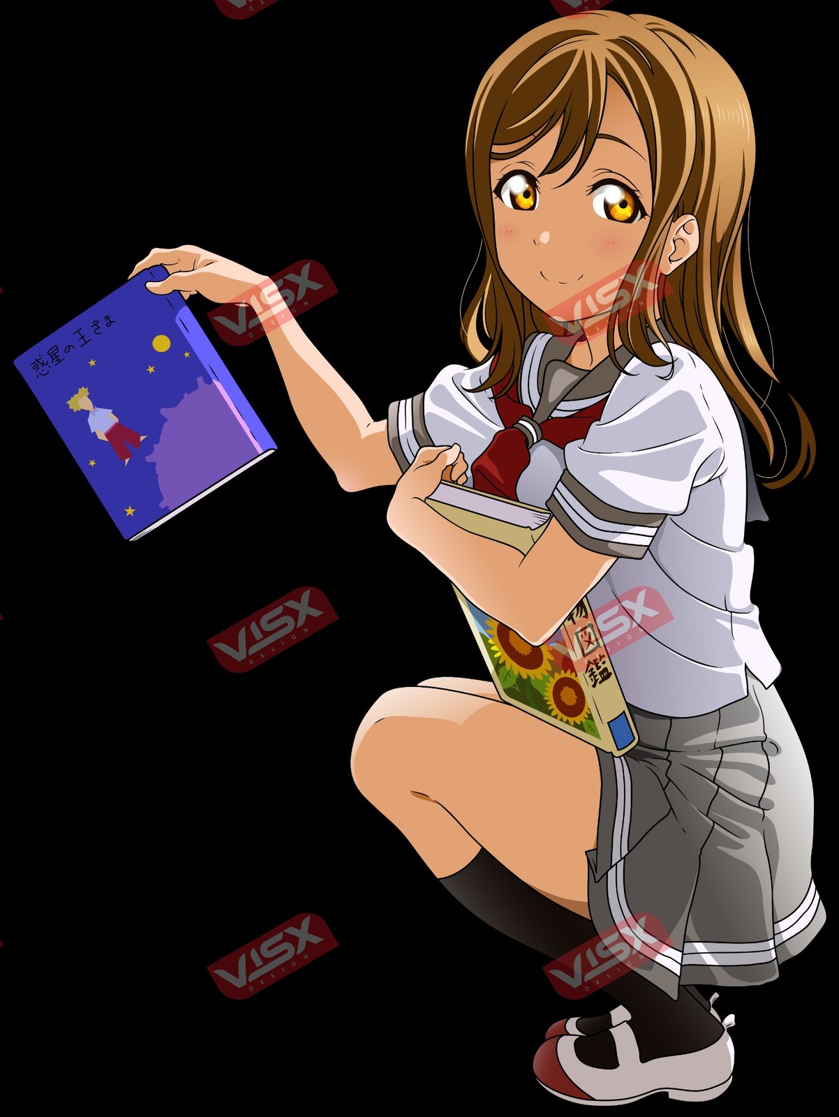 Hanamaru Kunikida Love Live Sunshine Anime Bumper Sticker Peeker Window Decal