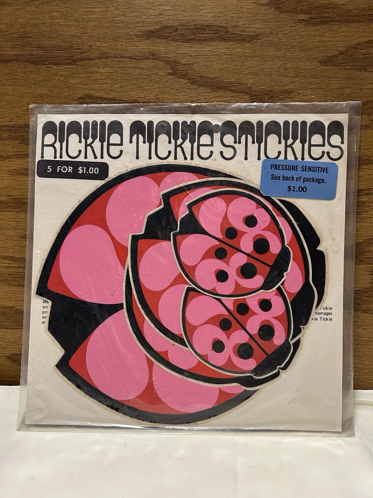 1970 Rickie Tickie Retro Stickers, Sealed