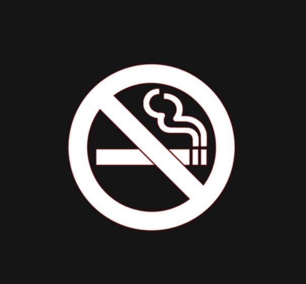 NO SMOKING Sign Sticker PICK SIZE COLOR Vinyl Decal Warning Smoke Wall Window