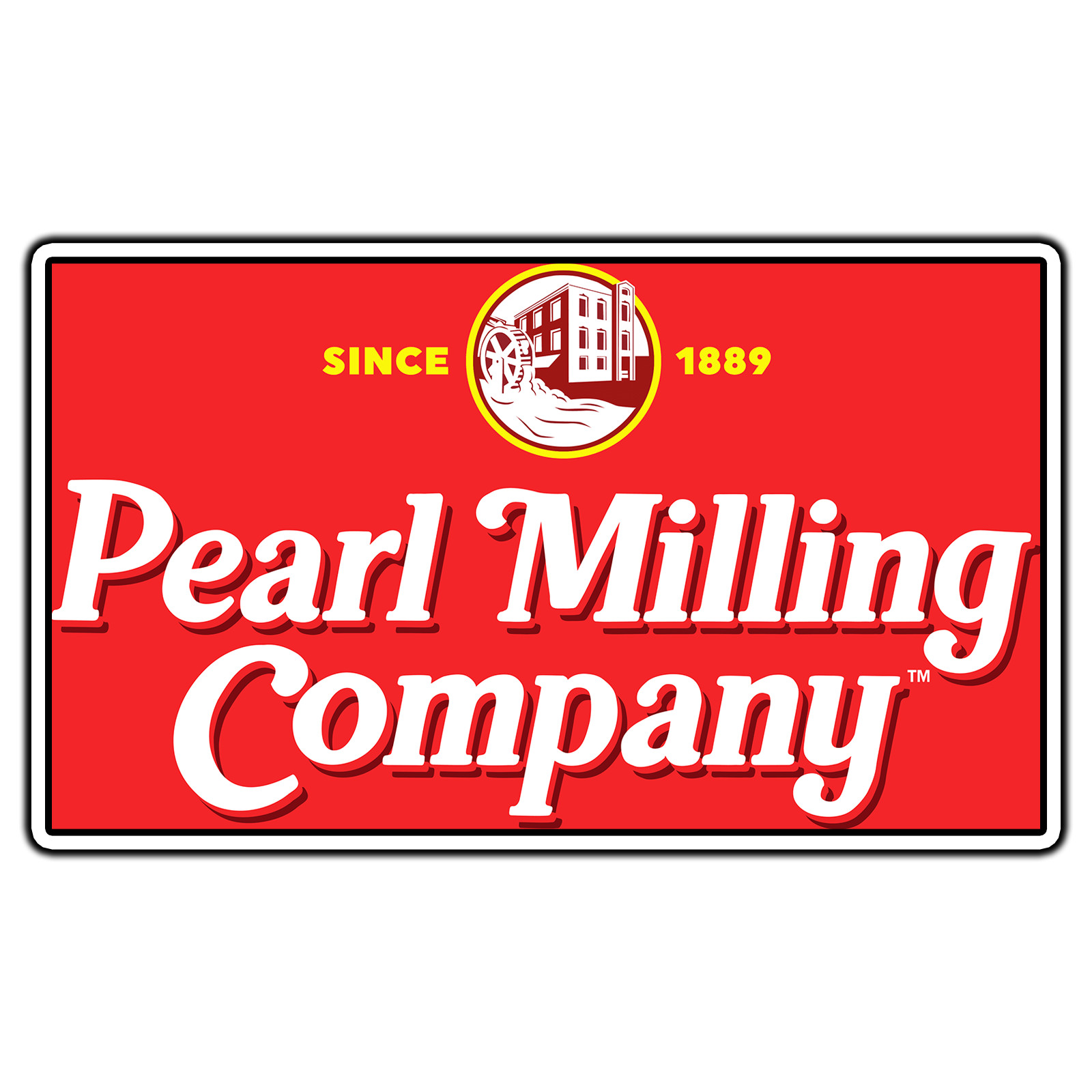 Pearl Milling Company Logo #1 Sticker Waterproof Vinyl Decal Die-Cut Car Garage
