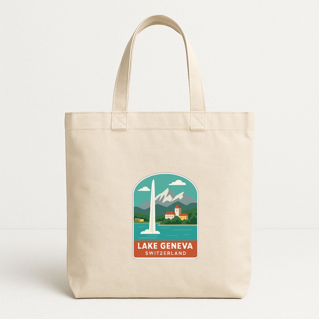 Lake Geneva Switzerland Iron On Heat Transfer Vinyl HTV Die-Cut Symbolic