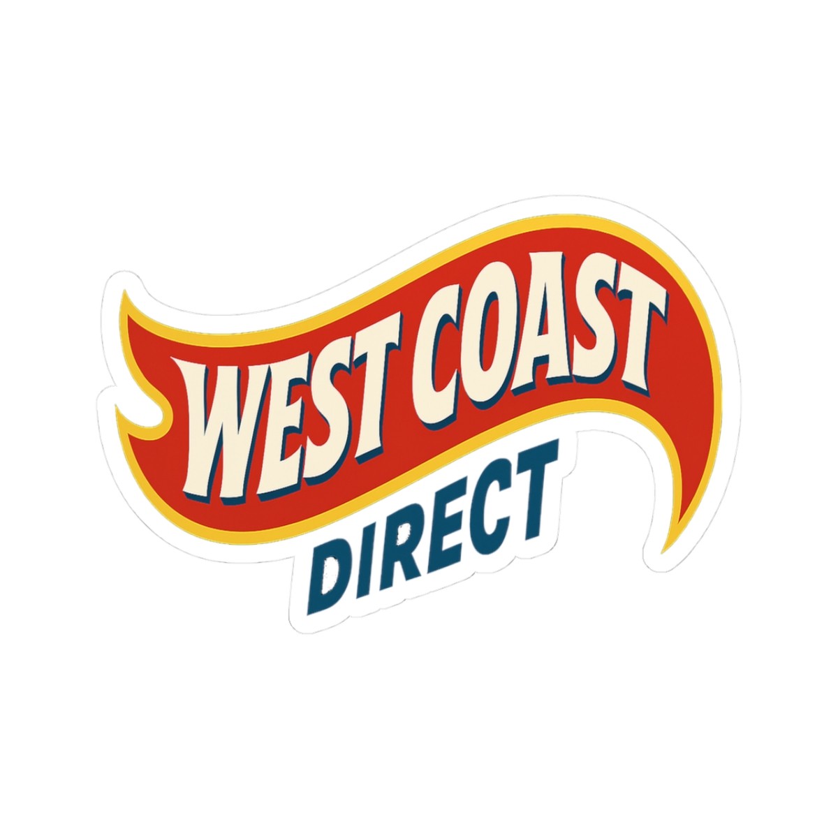 Hot Wheels West Coast Direct Original Sticker