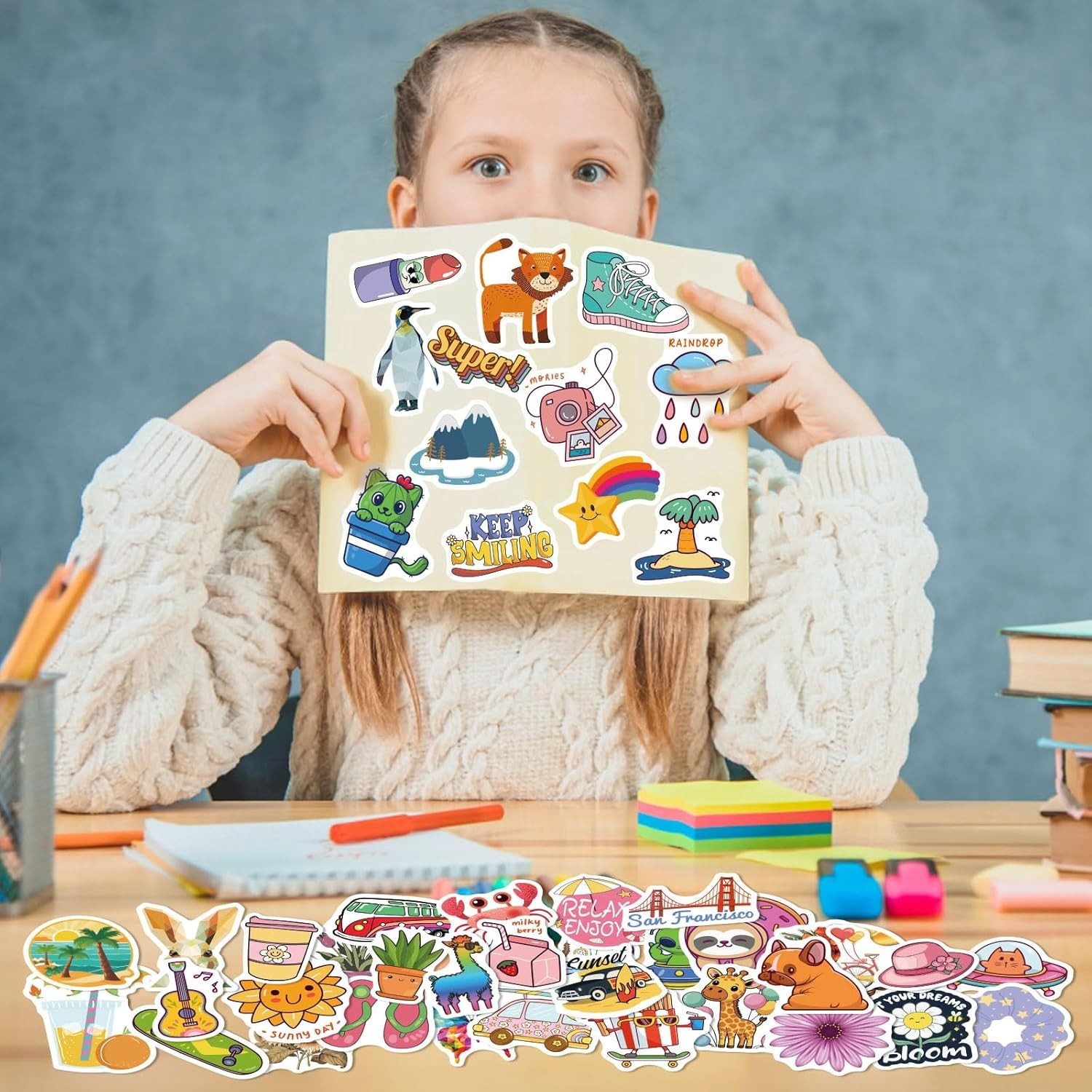300 PCS Cute Stickers for Kids,Water Bottle Sticker Pack for Teens Girls Boys…