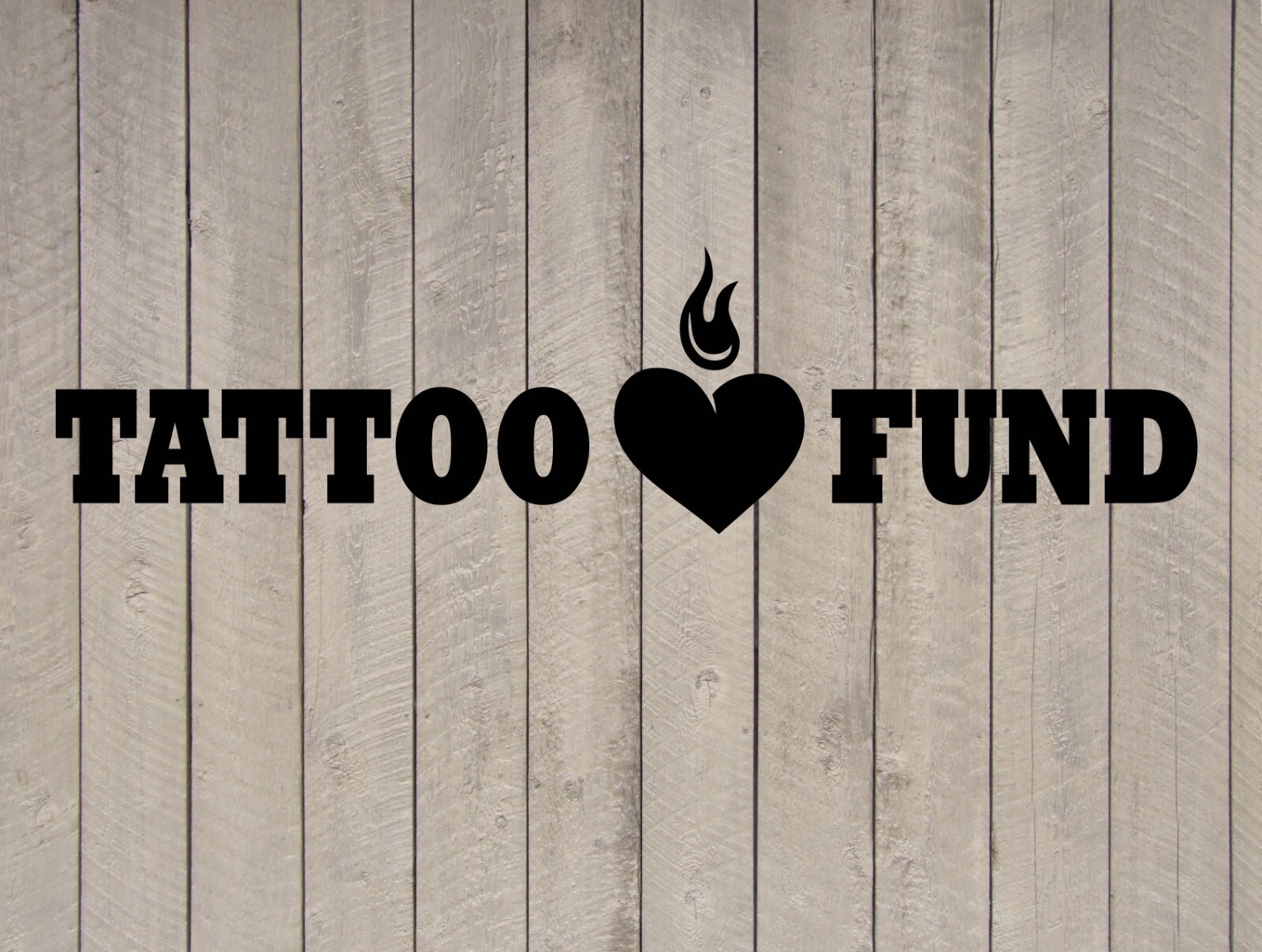 Tattoo Fund Vinyl Sticker Decal Fun NEW 5-7"w (Jar not Included)