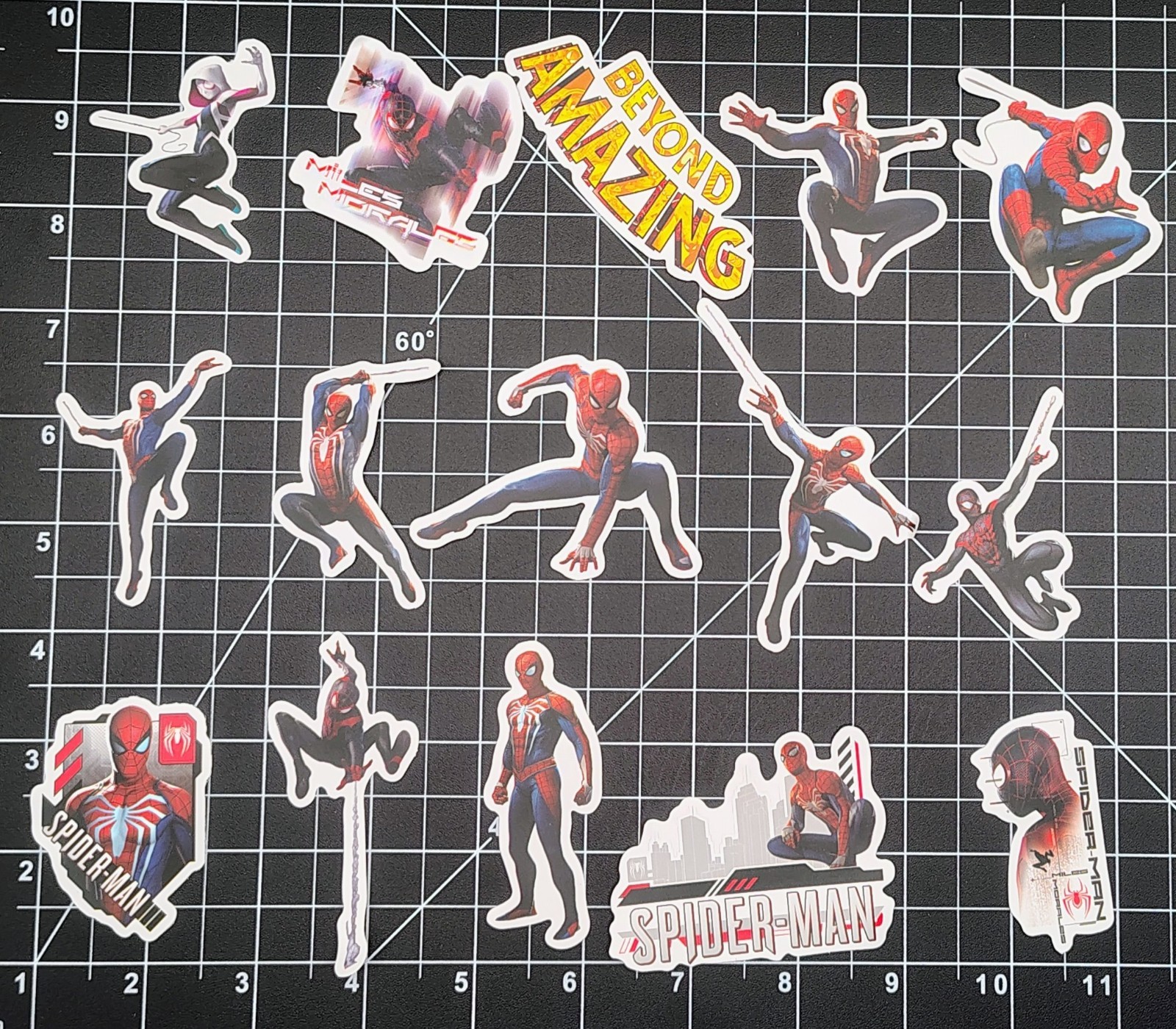 50 Pack Spider Multiverse Web Hero Stickers Vinyl Decals Superhero Laptop Lot