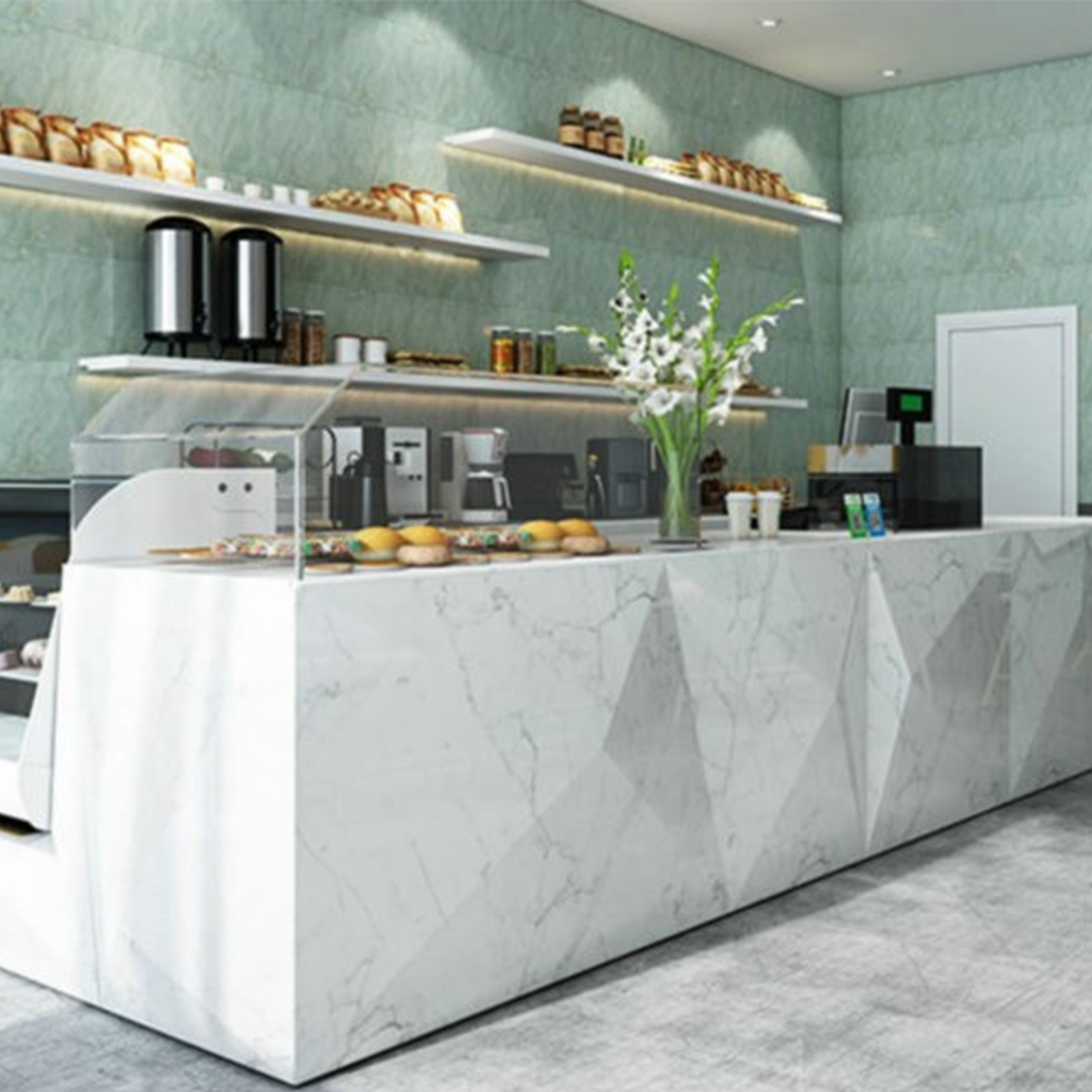 Marble Effect Wall Tile Sticker Self Adhesive Wallpaper Panel Kitchen Bathroom
