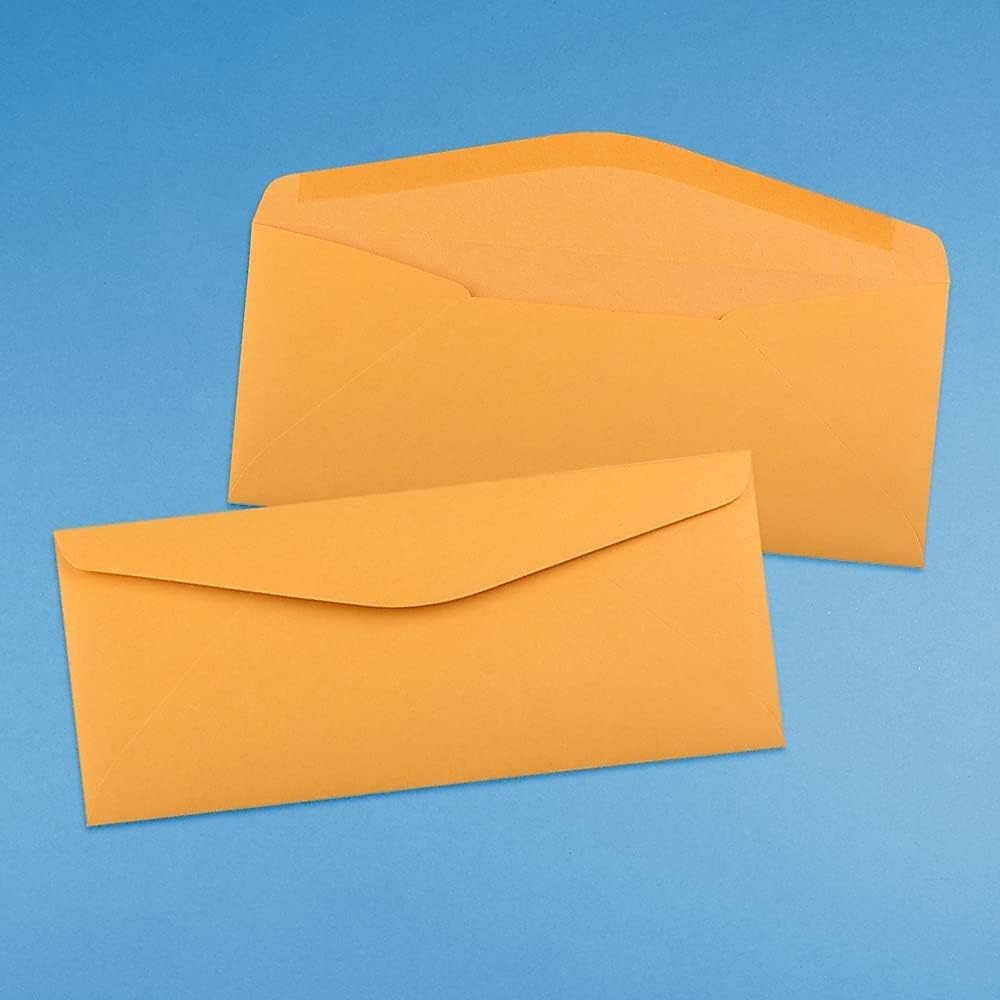 #11 Envelopes – 4 1/2 x 10 3/8 – Brown Kraft Manila – 50/Pack