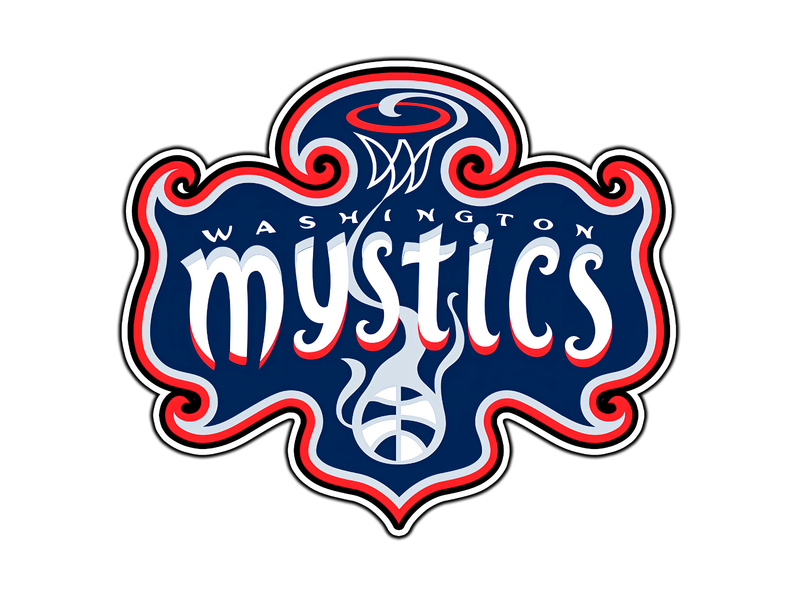 Washington Mystics Logo Basketball Fan Sticker Waterproof Vinyl Decal Car