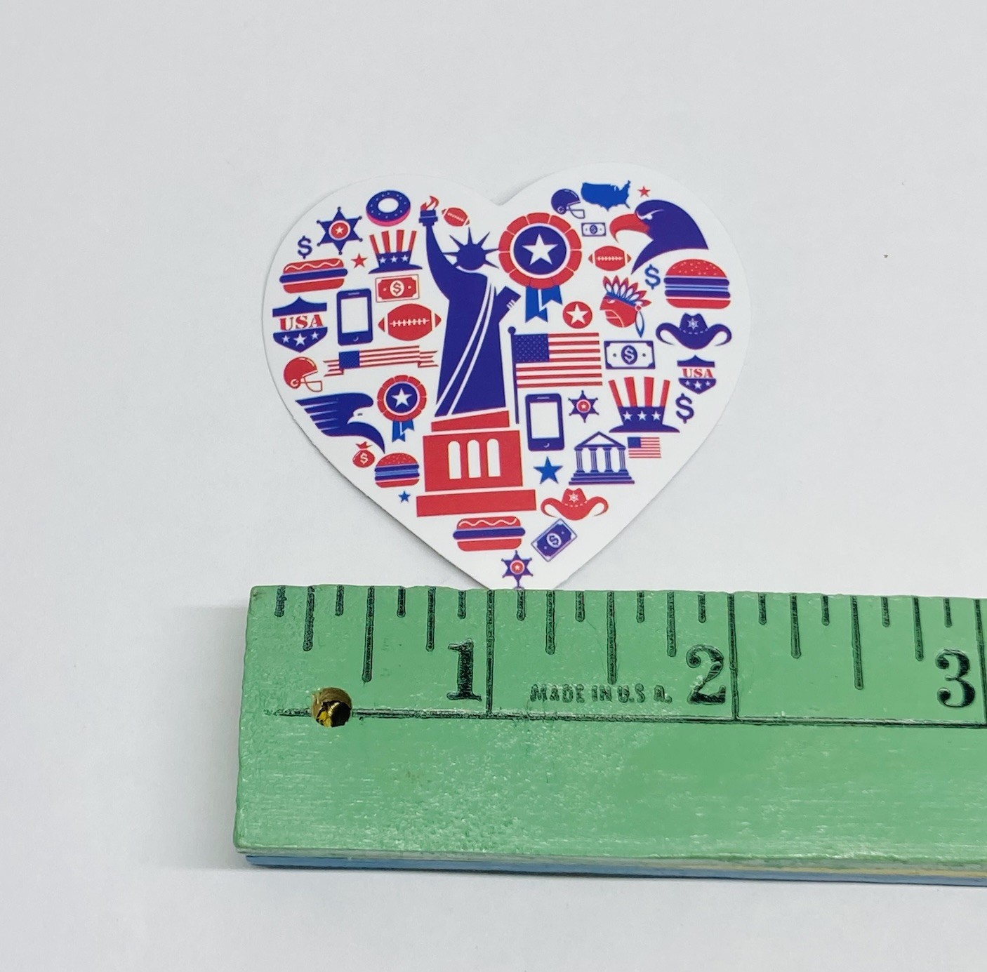 Statue Of Liberty Sticker Travel USA Heart Tour Art Decal Vinyl Souvenir Tc6