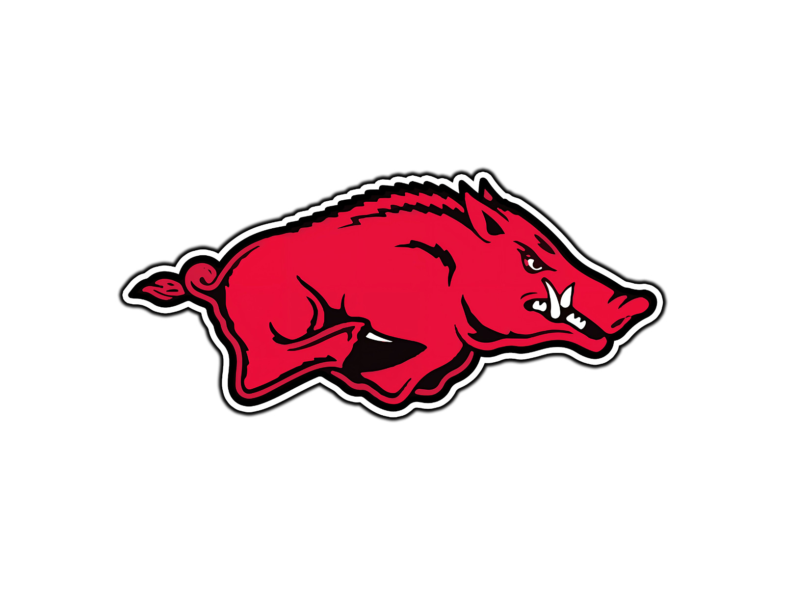 #0353 Arkansas Razorbacks Logo #1 College Sticker Waterproof Vinyl Decal Die-Cut