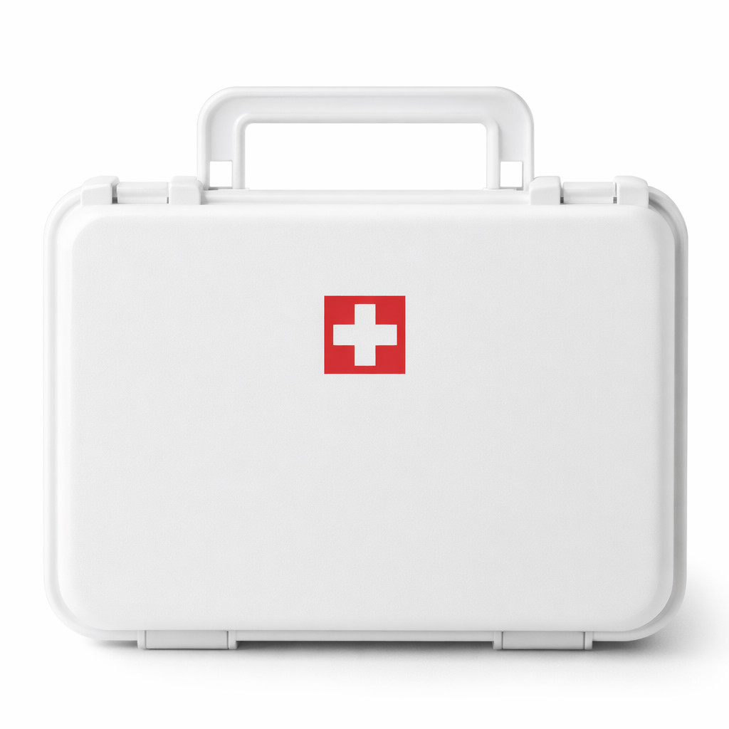 Pair of (2) Red Cross First Aid Vinyl Decal Sticker 1.0" x 1.0" 1 Pair P35