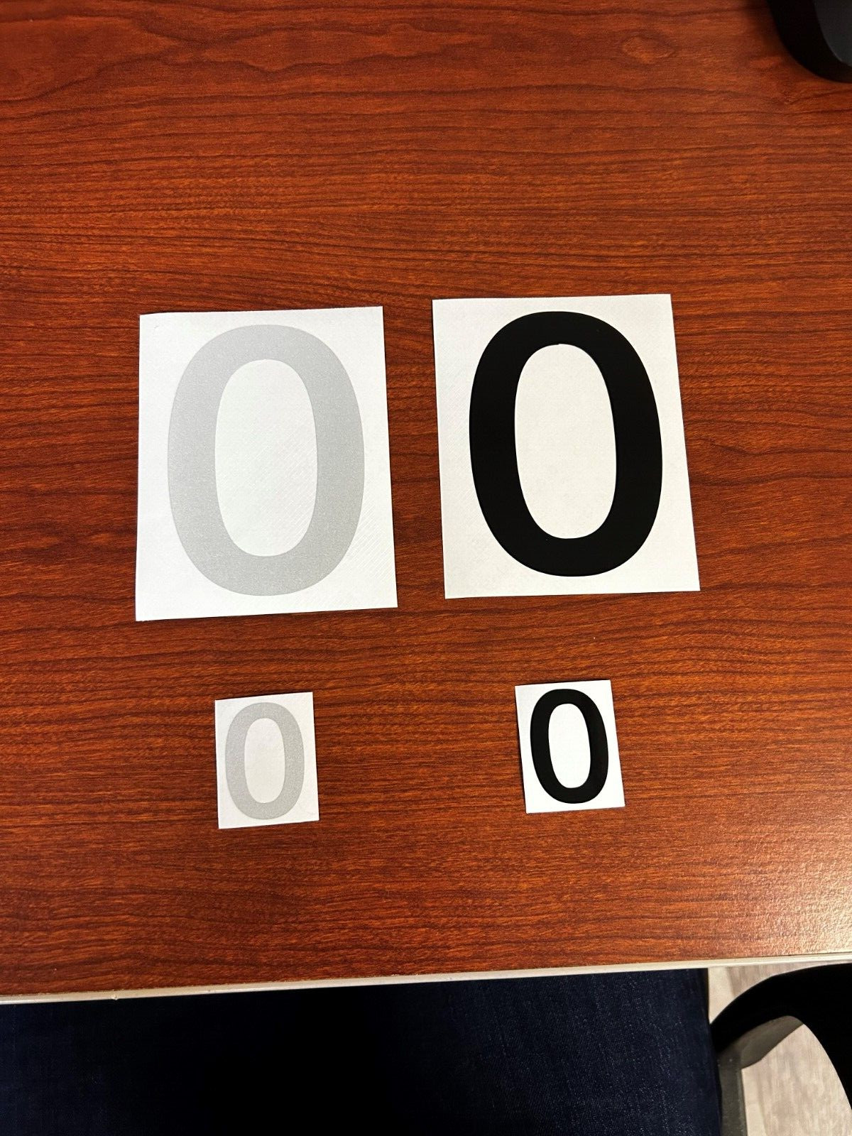 3M Reflective Numbers – 1.5" and 4" Sizes – Black and White Variations