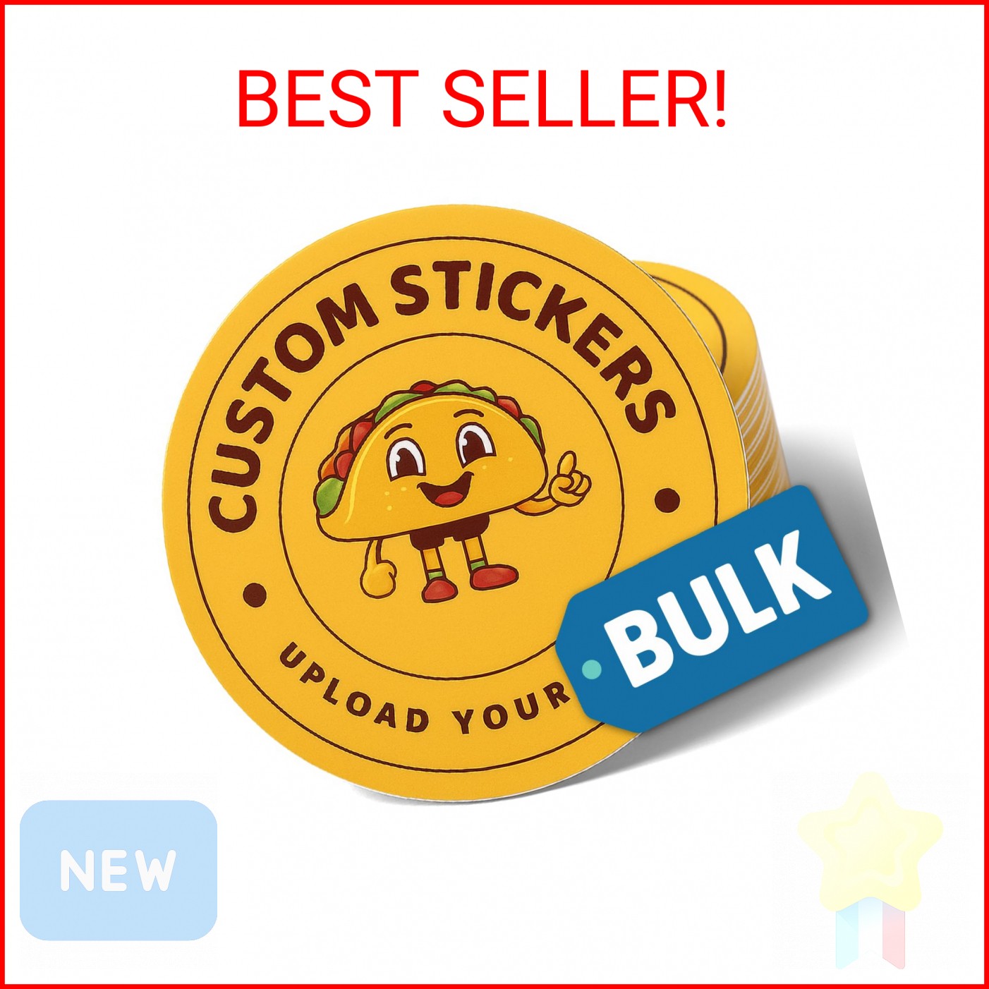 Custom Stickers Bulk | Upload Your Logo | 25-1000 | Sizes 2 inch to 12 inches |