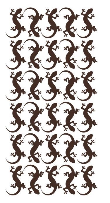Lizard Stickers Sticker 1-1/4" DC35-080 Brown