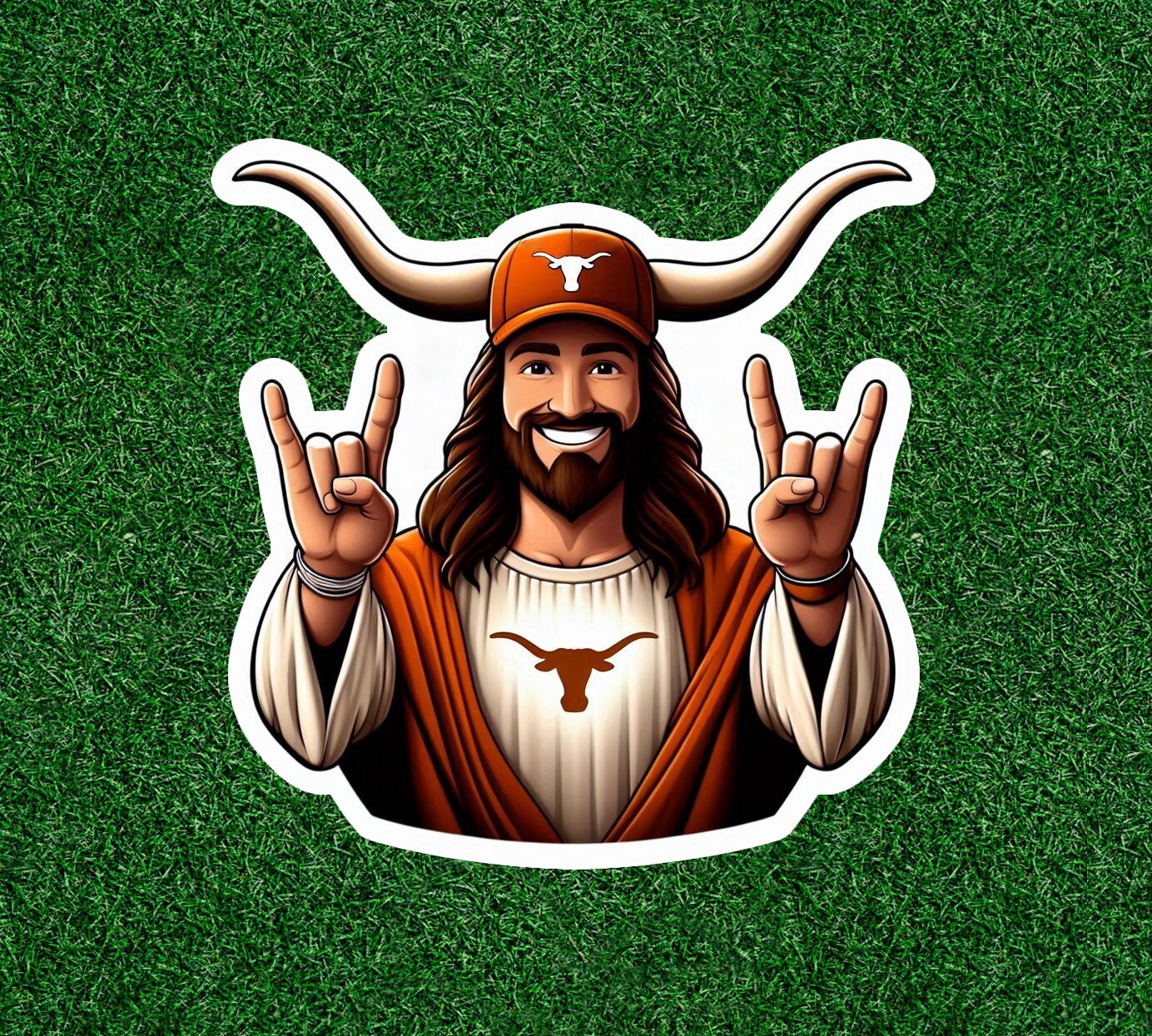 Jesus is a Texas fan vinyl sticker decal – several sizes available