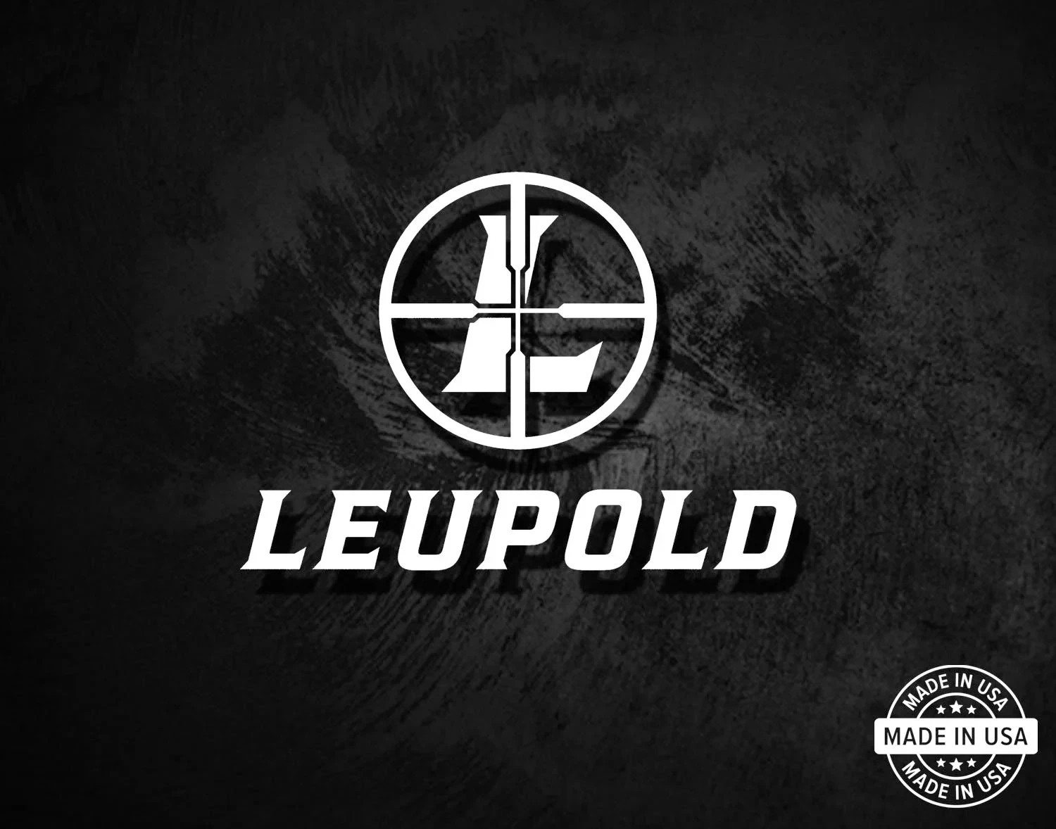 Leupold Optics Decal, Vinyl Die Cut Window Sticker, 100% Made In USA