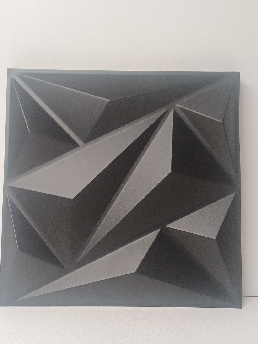 33 Pack 3D Diamond Wall Panels for Stylish Interior Décor – Black 12"x12