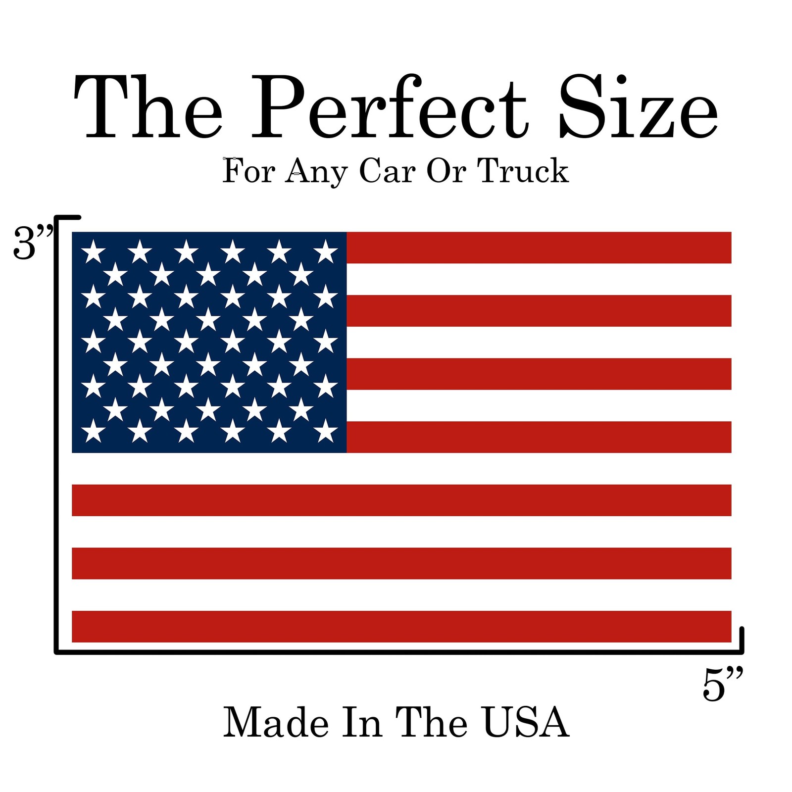 US United States of America USA Flag Car Truck Window Decal Sticker Patriotic…