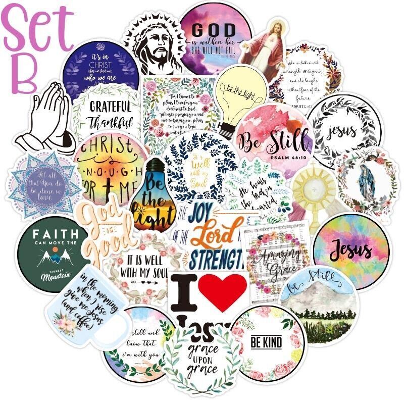 INSPIRATIONAL & RELIGIOUS Vinyl Stickers ~JESUS~Prayer~FAITH~Hope~LOVE~ Decals