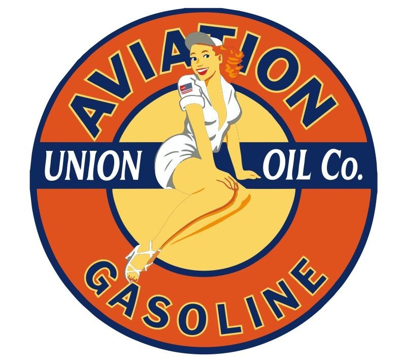Aviation Union Oil Gasoline Oil Gas Pump Gas Station Racing Sticker Decal R8369