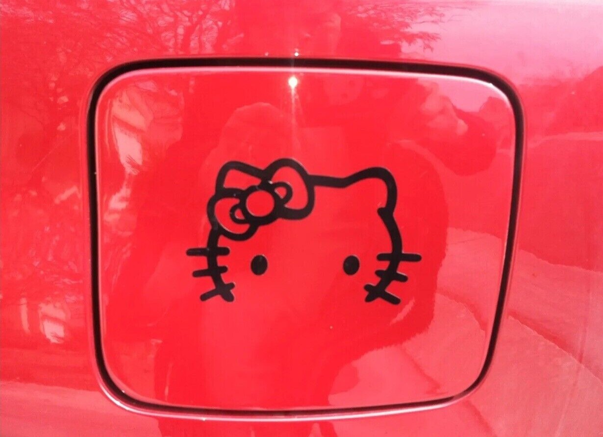 2pcs Red, Silver, Black, Hello Kitty Car Rearview Mirror Decal Sticker St-62
