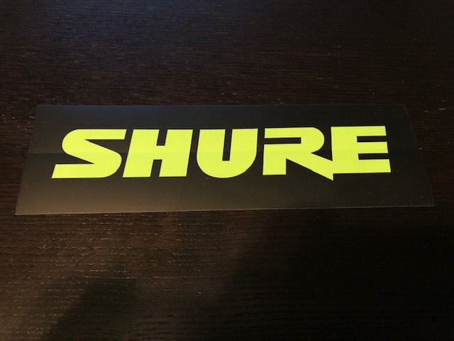 Shure Microphone Co. Logo 8×3 *** STICKER / DECAL ***
