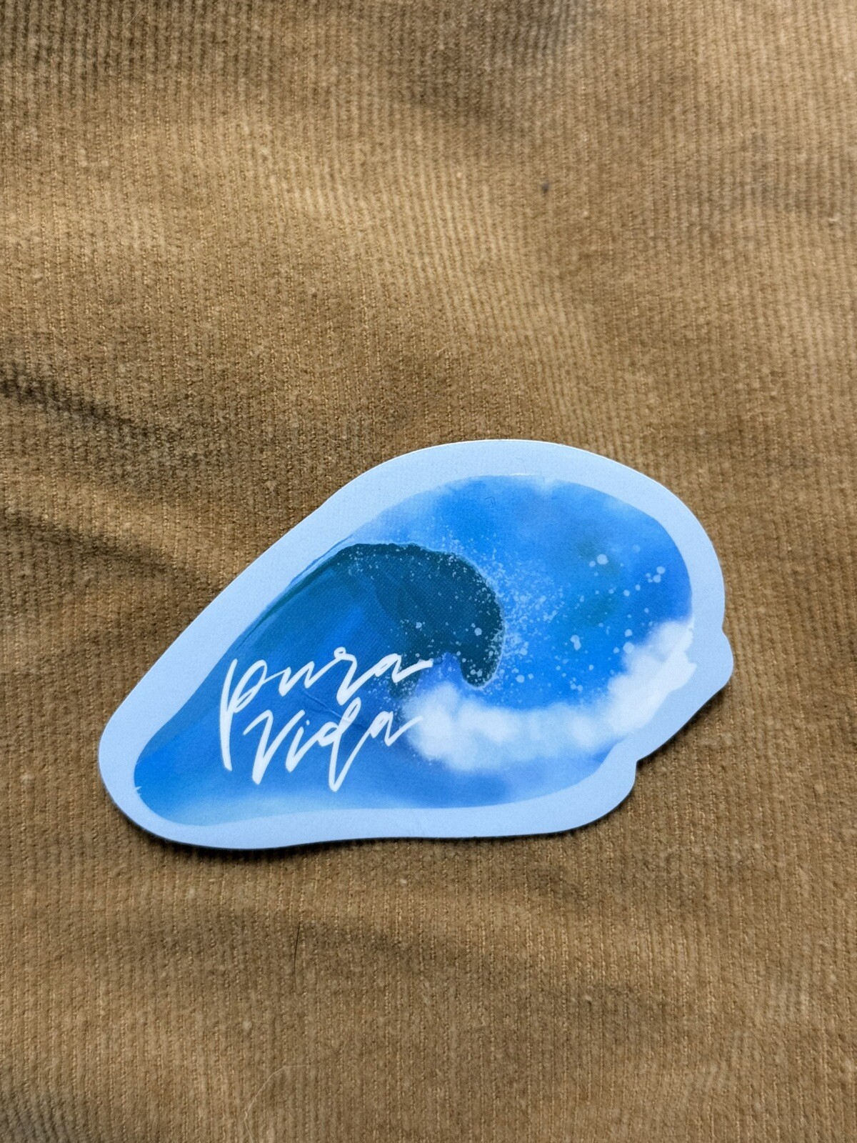 Pura Vida wave sticker