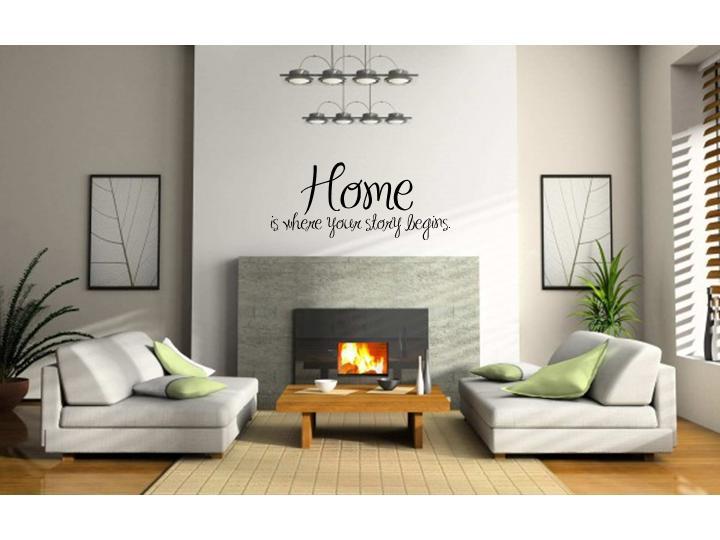 HOME WHERE STORY BEGINS Wall Art Decal Home Decor 36"
