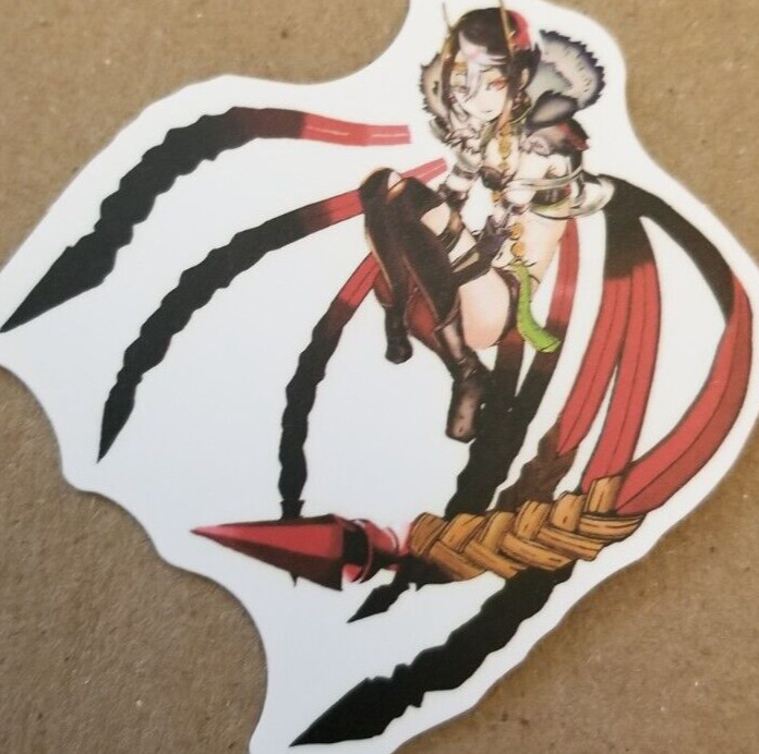 Halloween Sticker Monstergirl Monster Girl Spider Vampire Witch Emo Anime Manga