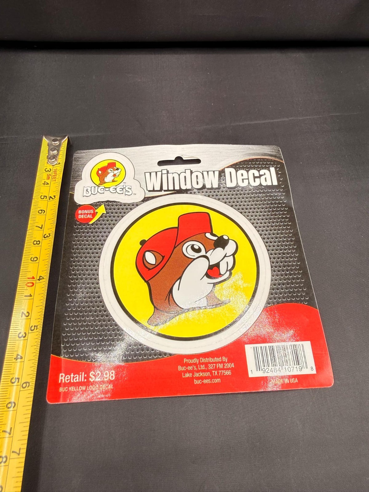 BUC-EE'S BUC EES 4 INCH WINDOW DECAL + BONUS DECAL