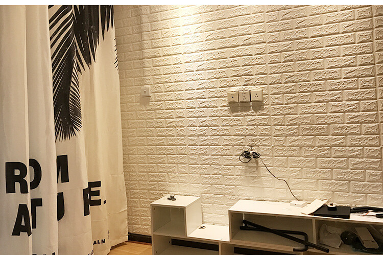 3d Wall Decor Brick Foam DIY Adhesive Self Stickers Room Home Wallpaper Embossed