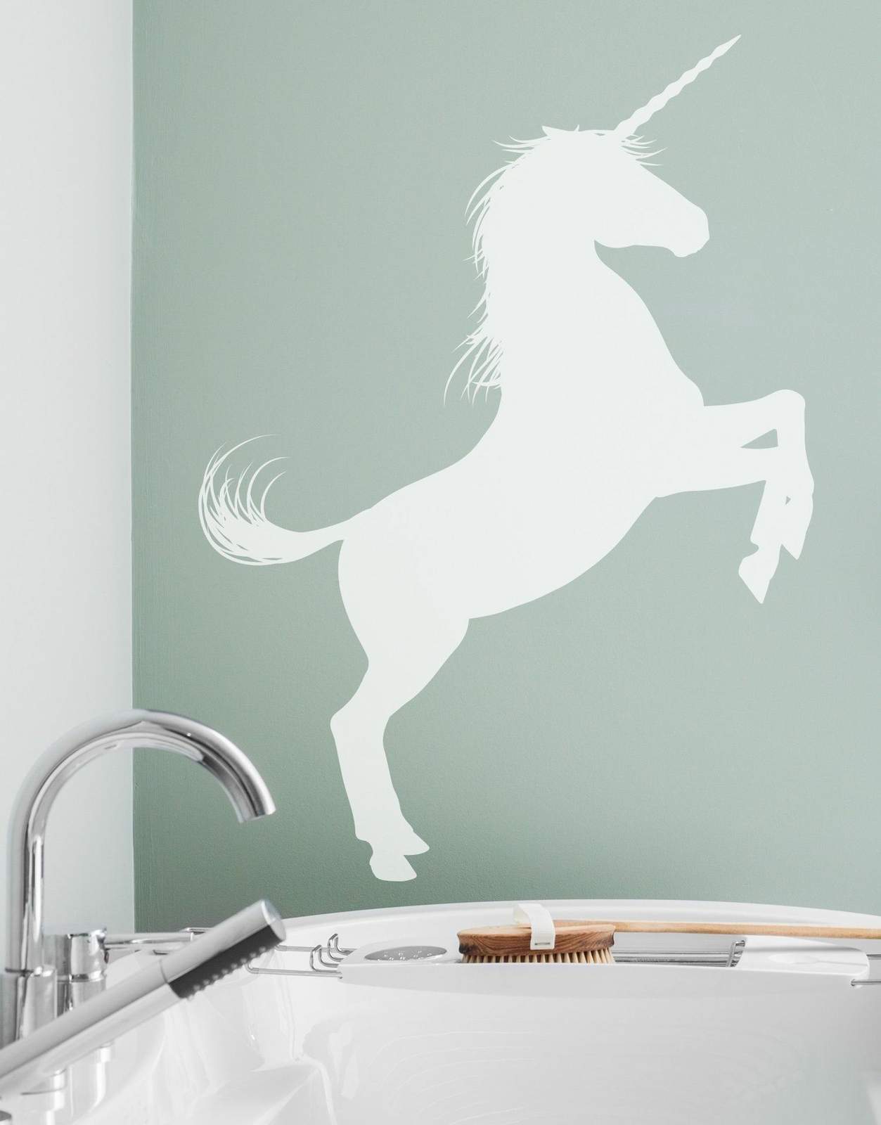 Girl’s bedroom Unicorn Wall Decal Sticker. Fantasy Silhouette. #6108