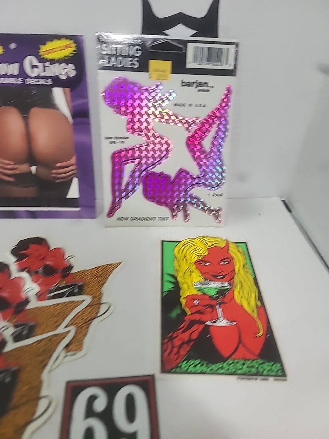 Adult 18+ Sticker Card Collection Lot Over 10 Some From Hot Topic Spencers