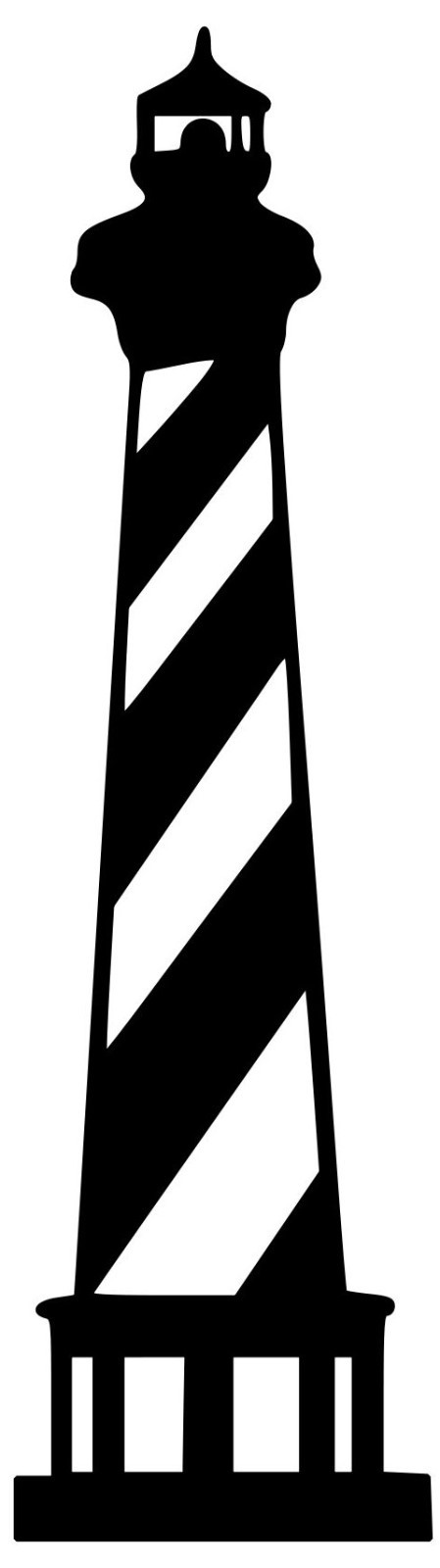 Lighthouse Vinyl Decal – Outer Banks Marina Harbor Coast – Die Cut Sticker