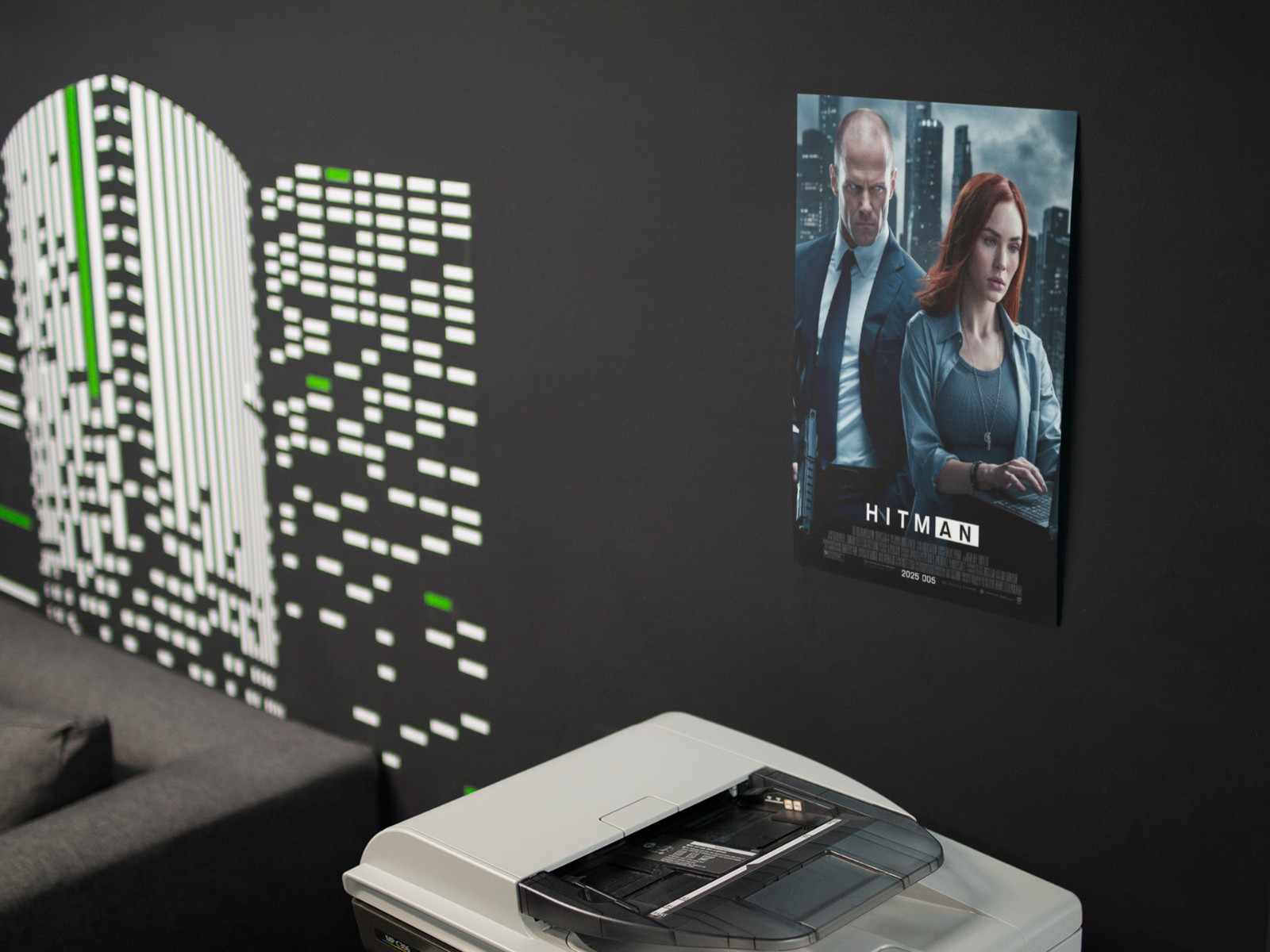 HITMAN Movie Wall Vinyl Decal Poster CANVAS Print (Removable Adhesive)