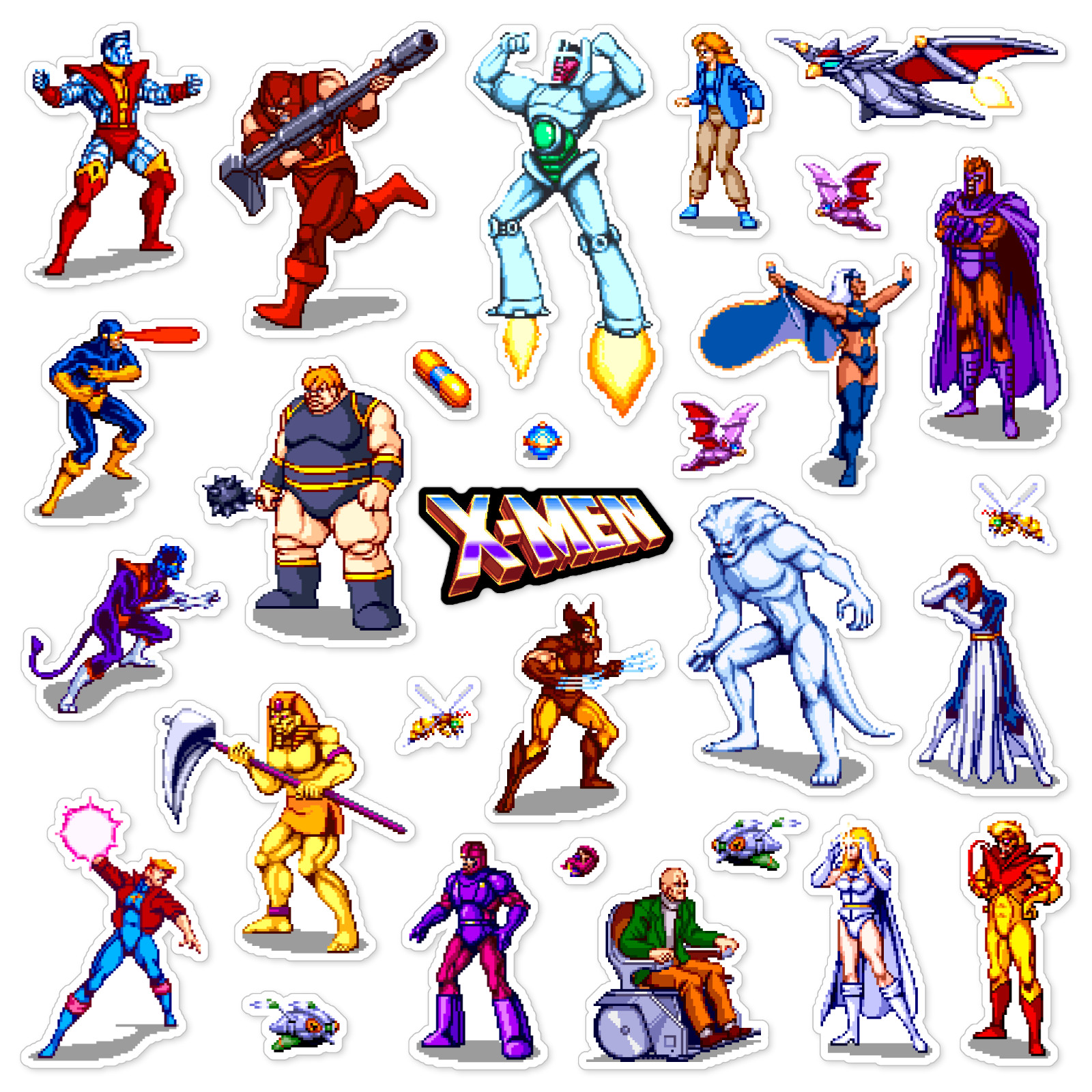 X-Men Stickers Arcade Game 29 Sticker Pack