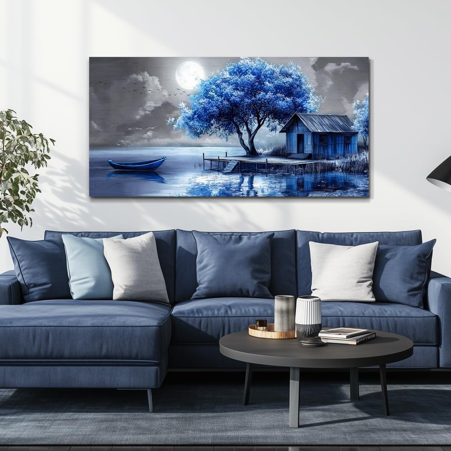 QIYILEXWART Large Wall Decor For Living Room Canvas Wall Art For Office Moder…