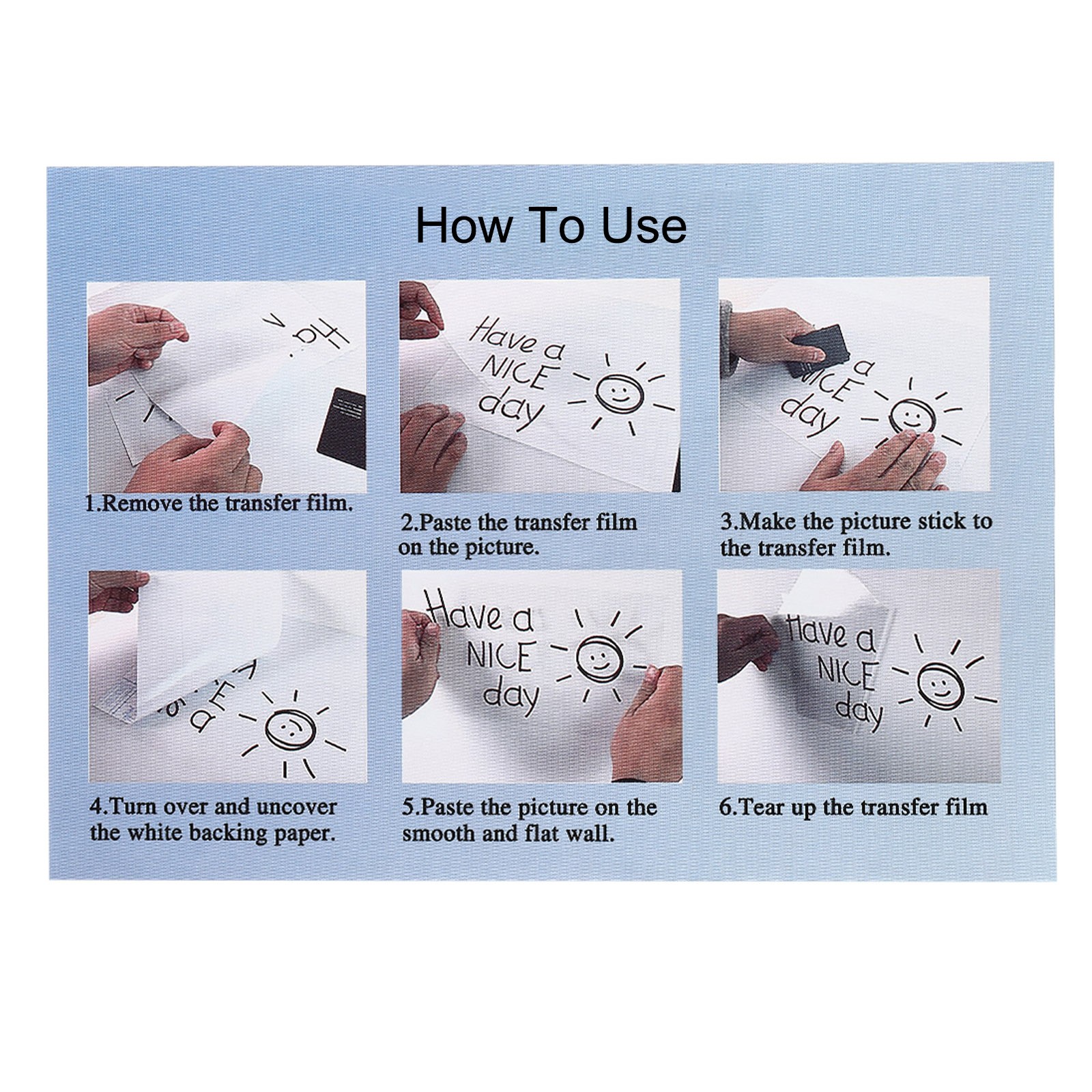 2Set 2"x5" PVC Adhesive Vertical Push Pull Door Sign White