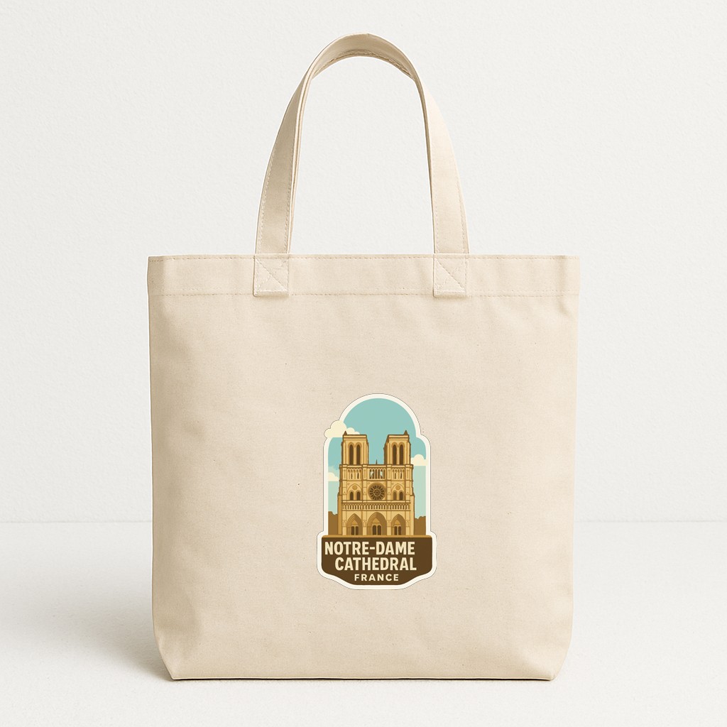 Notre Dame Cathedral France Iron On Heat Transfer Vinyl HTV Die-Cut Symbolic