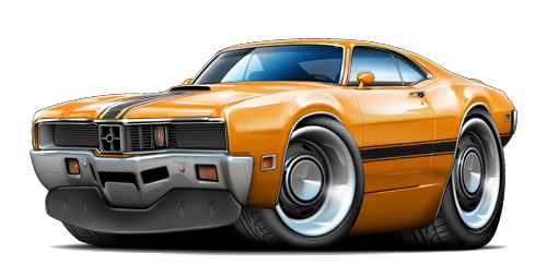 Man Cave Garage Decor 1970 Mercury Cyclone 429 CJ Wall Graphic Decal Vinyl Cling
