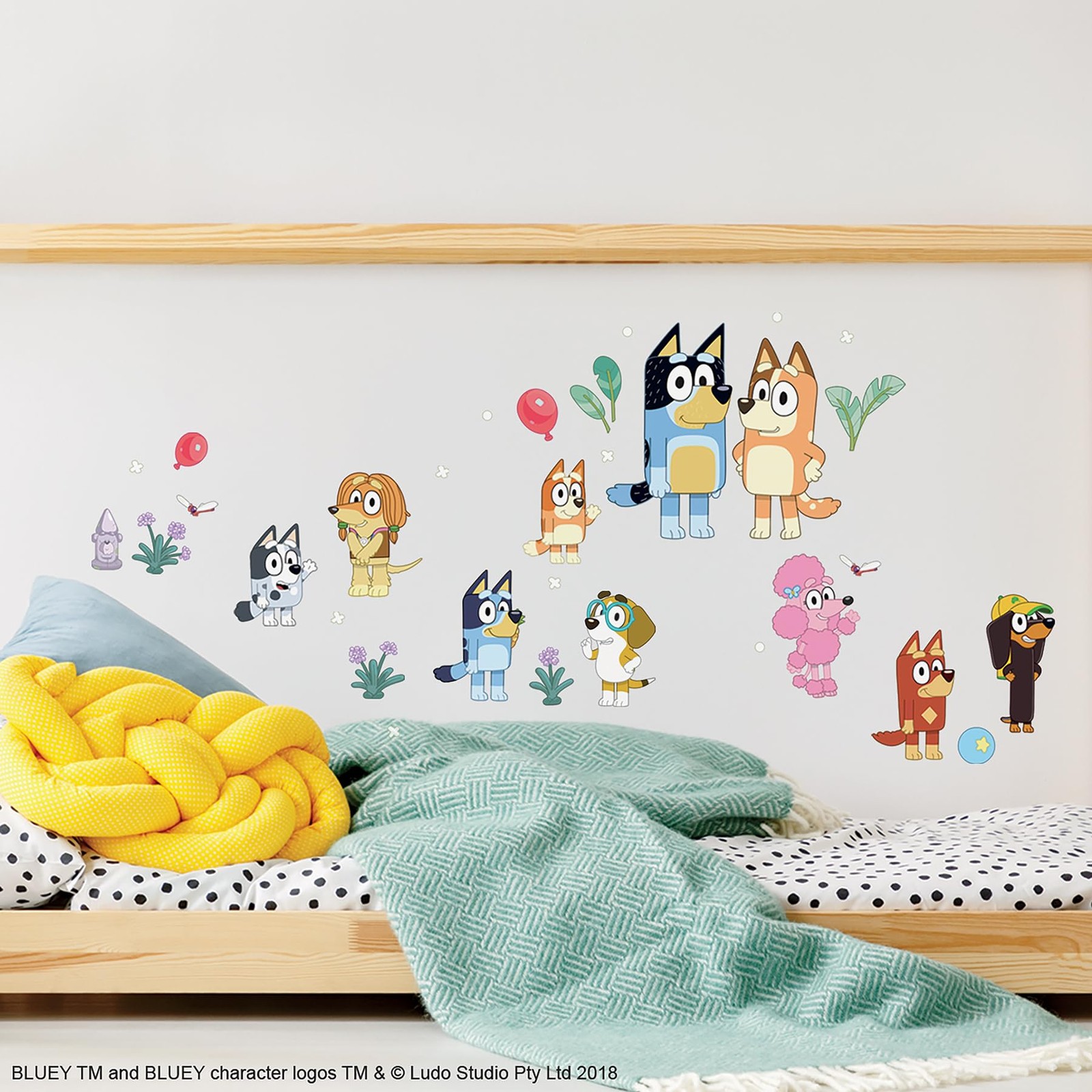 Bluey Family and Friends Peel and Stick Wall Decals, RMK5457SCS