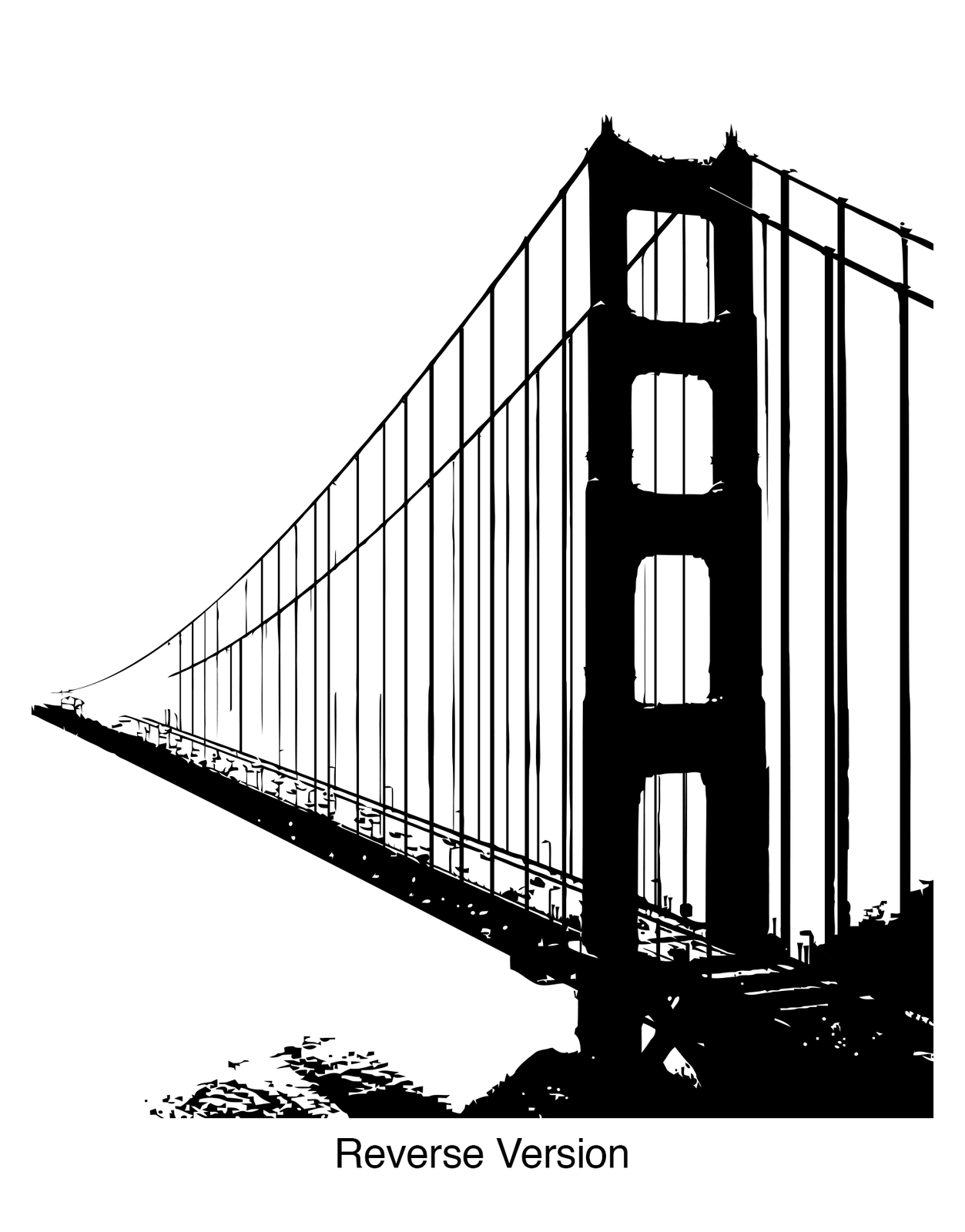 San Francisco Golden Gate Bridge Wall Decal. #782
