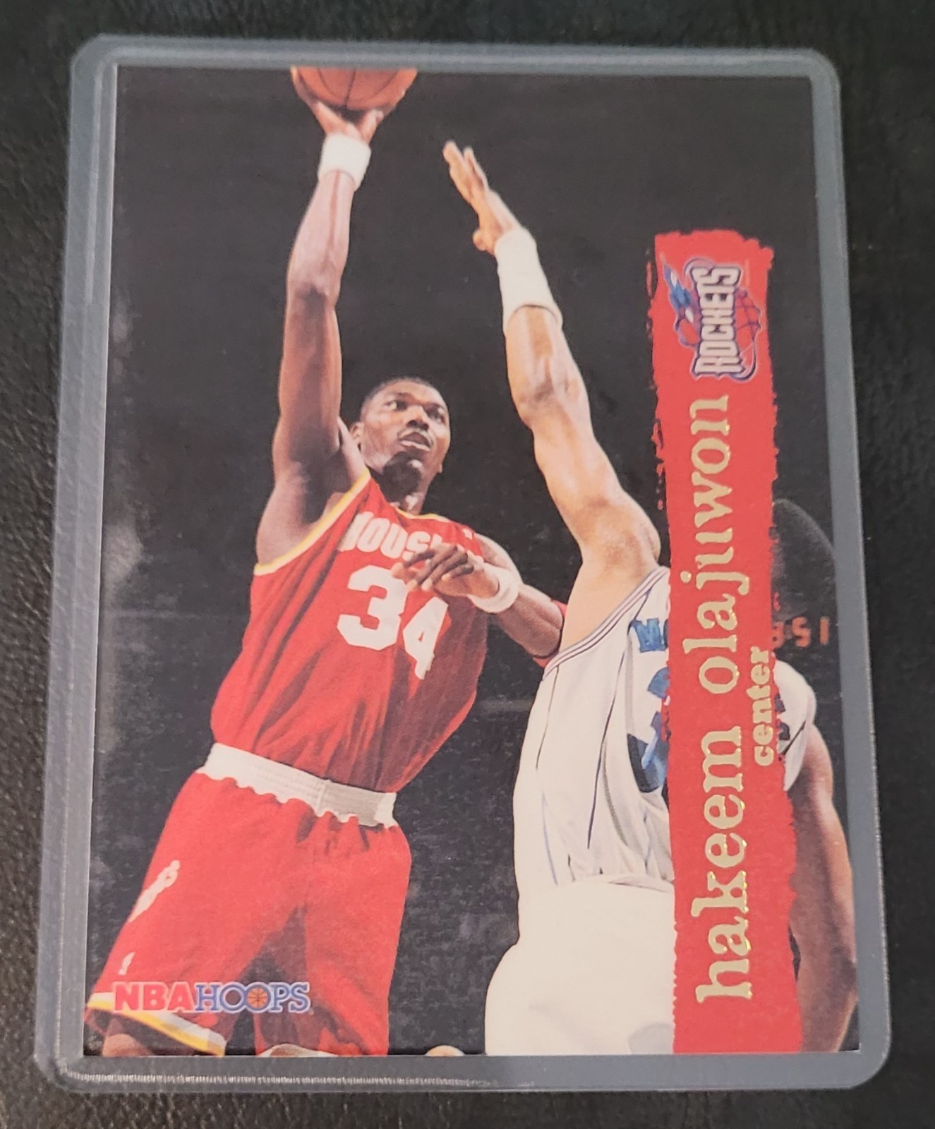 Hakeem Olajuwon Basketball Card HOF Fridge/Locker/Cabinet Laminated Magnet