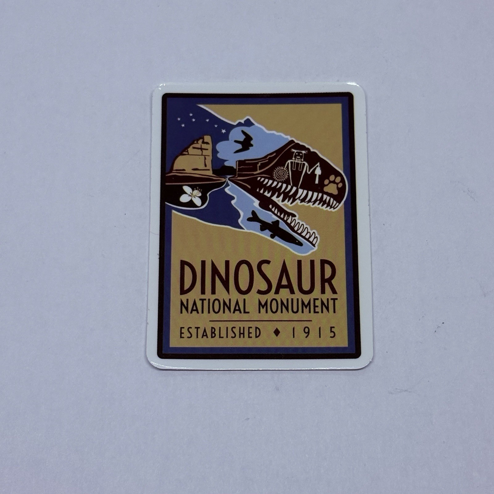 Dinosaur Natural Monument Sticker Utah Travel Decal Vinyl Souvenir Tc9