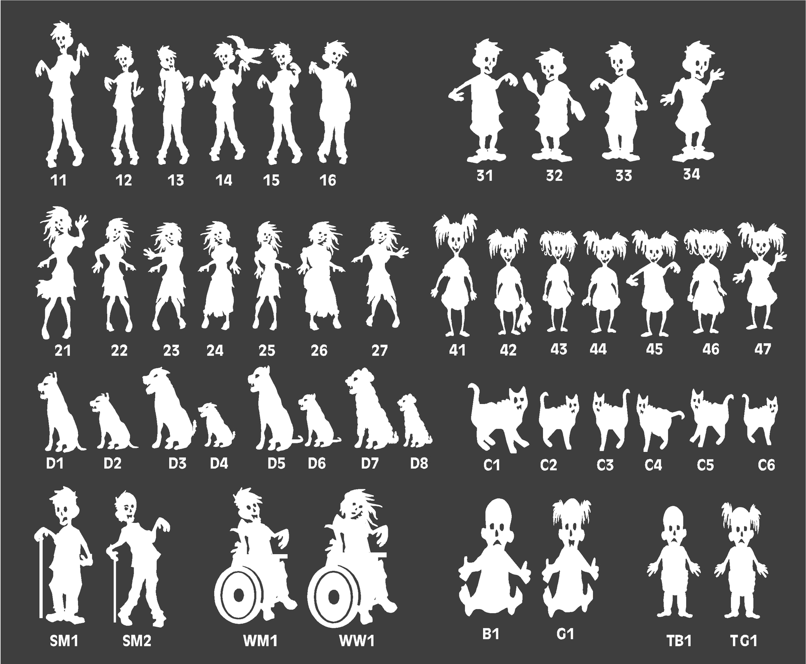 Zombie Family Vinyl Decal My Family Ate Your Stick Family funny car sticker