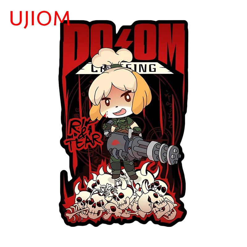 UJIOM Isabelle Enchanting Wall Stickers Creative Cute Carton Luggage Toilet