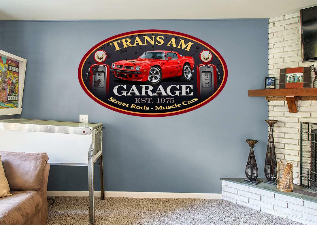 1975 Pontiac Trans Am Firebird Classic Garage Sign Wall Art Graphic Sticker