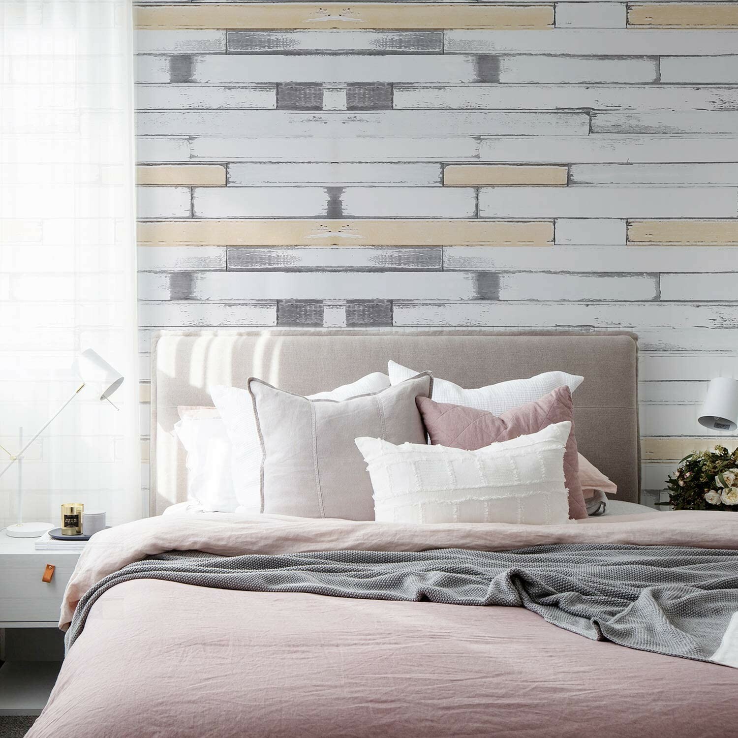 Wood Wallpaper Wood Paper – 11.8" x 78.7", Self-Adhesive Removable Wood Decorati