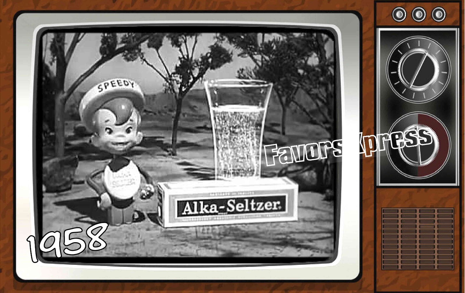 1958 Alka Seltzer Commercial Classic TV Show PHOTO MAGNET 4 X 2.5 INCHES